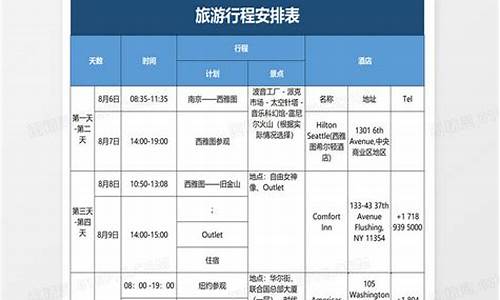 天津旅游路线安排表_天津旅游路线安排表最新