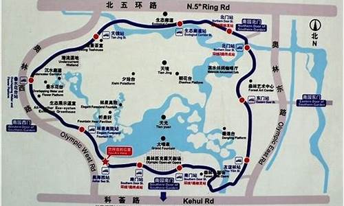 奥林匹克森林公园地图平面图_奥林匹克森林公园的地图