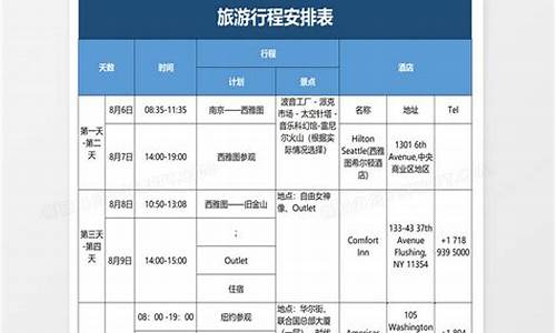 丽江旅游路线安排表_丽江旅游路线安排表图