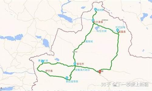 新疆自驾游路线图_新疆自驾游路线图片